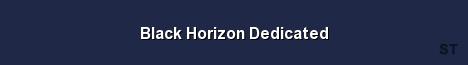 Black Horizon Dedicated Server Banner