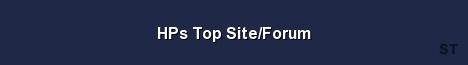 HPs Top Site Forum Server Banner