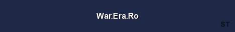 War Era Ro Server Banner