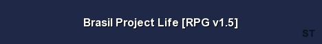 Brasil Project Life RPG v1 5 Server Banner