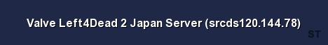 Valve Left4Dead 2 Japan Server srcds120 144 78 
