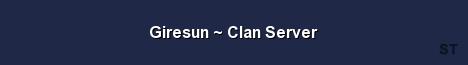 Giresun Clan Server Server Banner