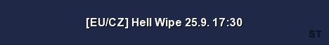 EU CZ Hell Wipe 25 9 17 30 Server Banner