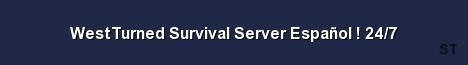 WestTurned Survival Server Español 24 7 
