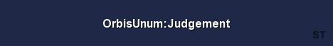 OrbisUnum Judgement Server Banner