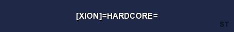XION HARDCORE Server Banner