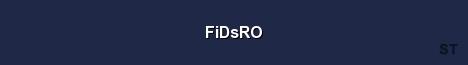 FiDsRO Server Banner