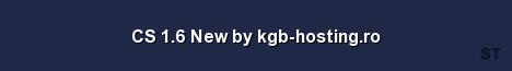 CS 1 6 New by kgb hosting ro Server Banner