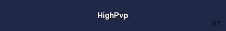 HighPvp Server Banner