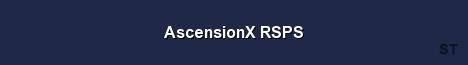 AscensionX RSPS Server Banner