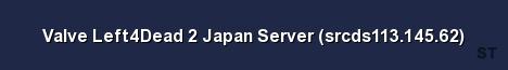 Valve Left4Dead 2 Japan Server srcds113 145 62 Server Banner