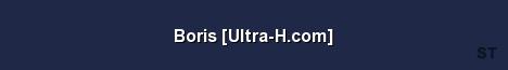Boris Ultra H com Server Banner