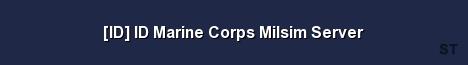 ID ID Marine Corps Milsim Server Server Banner