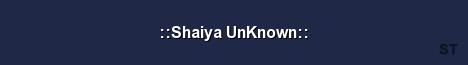 Shaiya UnKnown Server Banner