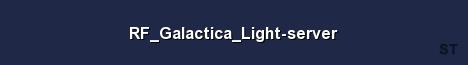 RF Galactica Light server Server Banner
