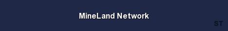 MineLand Network Server Banner