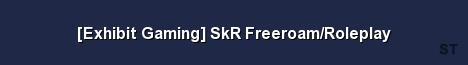 Exhibit Gaming SkR Freeroam Roleplay Server Banner