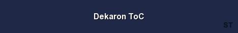 Dekaron ToC Server Banner