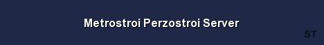 Metrostroi Perzostroi Server Server Banner