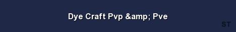 Dye Craft Pvp amp Pve Server Banner