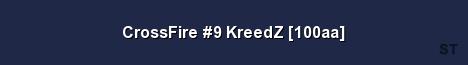 CrossFire 9 KreedZ 100aa Server Banner
