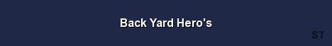 Back Yard Hero s Server Banner