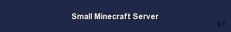 Small Minecraft Server Server Banner