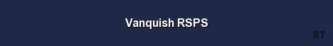 Vanquish RSPS Server Banner