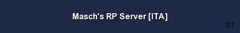Masch s RP Server ITA 