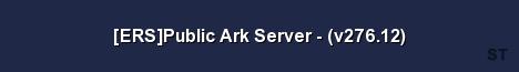 ERS Public Ark Server v276 12 Server Banner