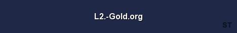 L2 Gold org Server Banner