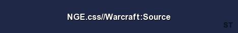 NGE css Warcraft Source Server Banner