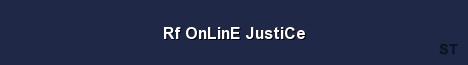 Rf OnLinE JustiCe Server Banner
