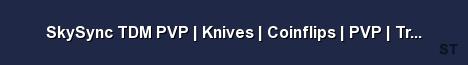 SkySync TDM PVP Knives Coinflips PVP Trenches Server Banner