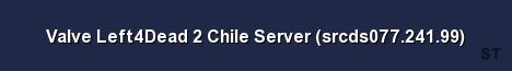 Valve Left4Dead 2 Chile Server srcds077 241 99 Server Banner