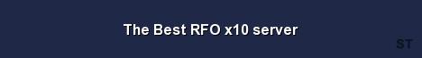 The Best RFO x10 server Server Banner