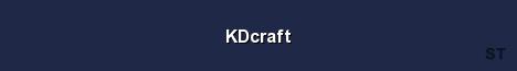 KDcraft Server Banner