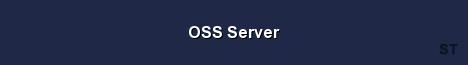 OSS Server Server Banner