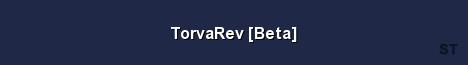 TorvaRev Beta Server Banner
