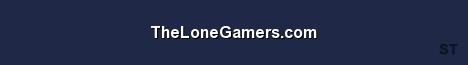 TheLoneGamers com Server Banner