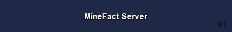 MineFact Server Server Banner