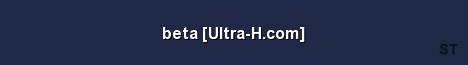 beta Ultra H com Server Banner