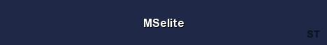 MSelite Server Banner