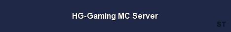 HG Gaming MC Server Server Banner