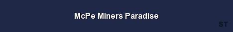 McPe Miners Paradise 