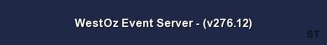 WestOz Event Server v276 12 Server Banner