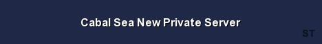 Cabal Sea New Private Server Server Banner