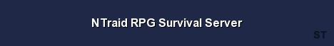 NTraid RPG Survival Server Server Banner