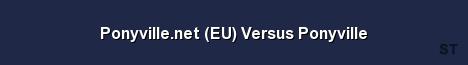 Ponyville net EU Versus Ponyville Server Banner
