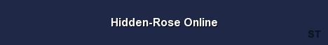 Hidden Rose Online Server Banner